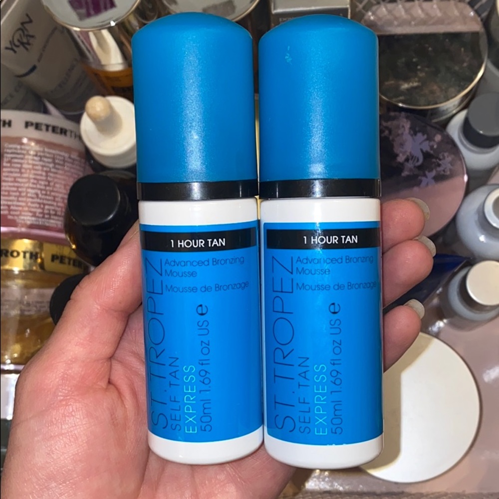 St tropez mini self tan mousse with mitt